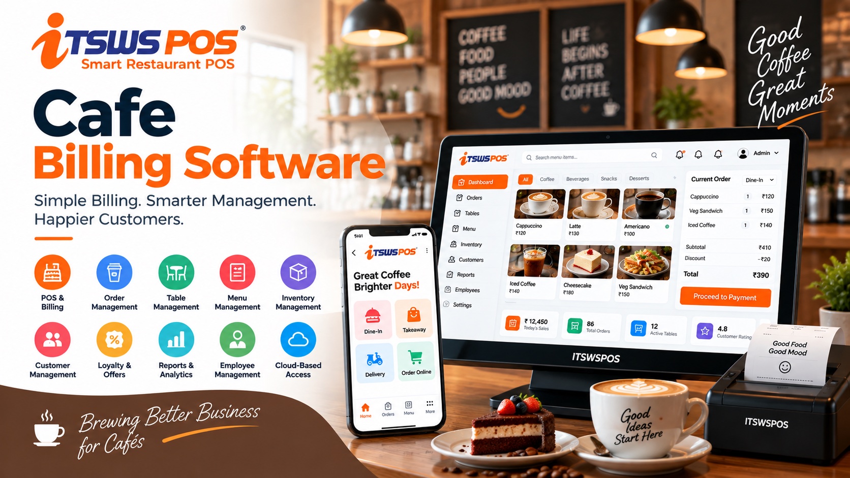 ITSWSPOS Cafe Billing Software
